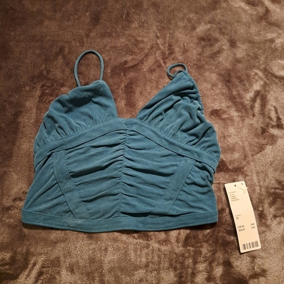 Urban Outfitters women's size XS halter top NWT teal - Picture 1 of 4